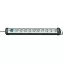 Toitepikendus Brennenstuhl 1951500100 3m 10 pistikupesa Must Hall