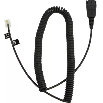 Telefonikaabel Jabra 8800-01-06 QD standard 0,5 m Must