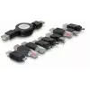 USB-adapterikomplekt DeLOCK 18612 Must 10 osa