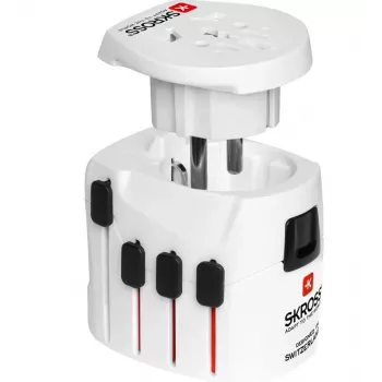 Microconnect PETRAVEL27 elektriline toitepistik Valge