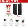 Displex privaatsusekraani kaitse (10H) Apple iPhone 13/13 Pro/14/16e/17e jaoks, öko-paigaldusraam, privaatsusfilter
