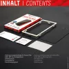Displex privaatsusekraani kaitse (10H) Apple iPhone 13/13 Pro/14/16e/17e jaoks, öko-paigaldusraam, privaatsusfilter
