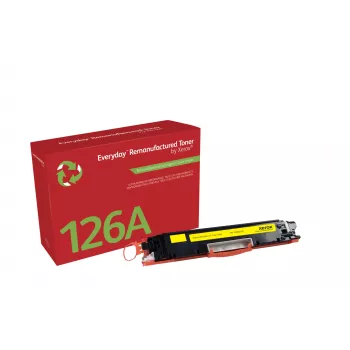 Everyday™ Kollane Taastatud Tooner, Xerox, ühildub HP 126A-ga (CE312A), standardmaht