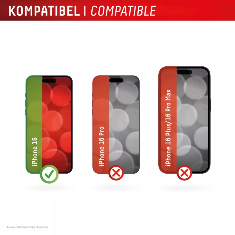 Displexi ekraanikaitse ja ümbris Apple iPhone 16-le, Eco paigaldusraam, kriimustuskindel