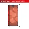 Displex Premium Screen Protector (Full Cover, 10H) for Apple iPhone 16, Eco Mounting Frame, Full Cover