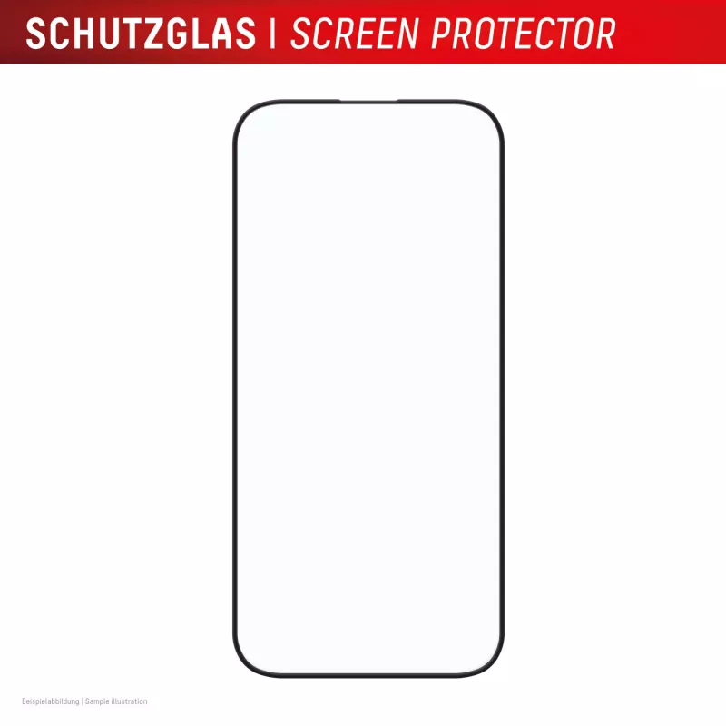 Displex Premium Screen Protector (Full Cover, 10H) for Apple iPhone 16, Eco Mounting Frame, Full Cover