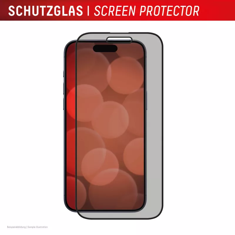 Displexi privaatsusekraani kaitse (10H) Apple iPhone 16 jaoks, Eco kinnitusraam, privaatsusfilter
