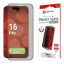 Displexi privaatsusekraani kaitseklaas (10H) Apple iPhone 16 Pro jaoks, Eco paigaldusraam, privaatsusfilter