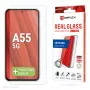 Displex ekraanikaitse + ümbris Samsung Galaxy A55 5G jaoks, Eco paigaldusraam, kriimustuskindel