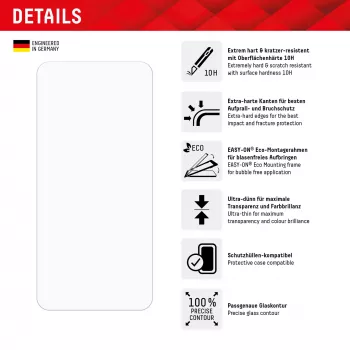 Displex ekraanikaitse + ümbris Samsung Galaxy A55 5G jaoks, Eco paigaldusraam, kriimustuskindel