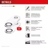Displex Full Cover Camera Lens Glass iPhone Air, 10H, Full Camera Protector, Quick Mount, 2-Pack