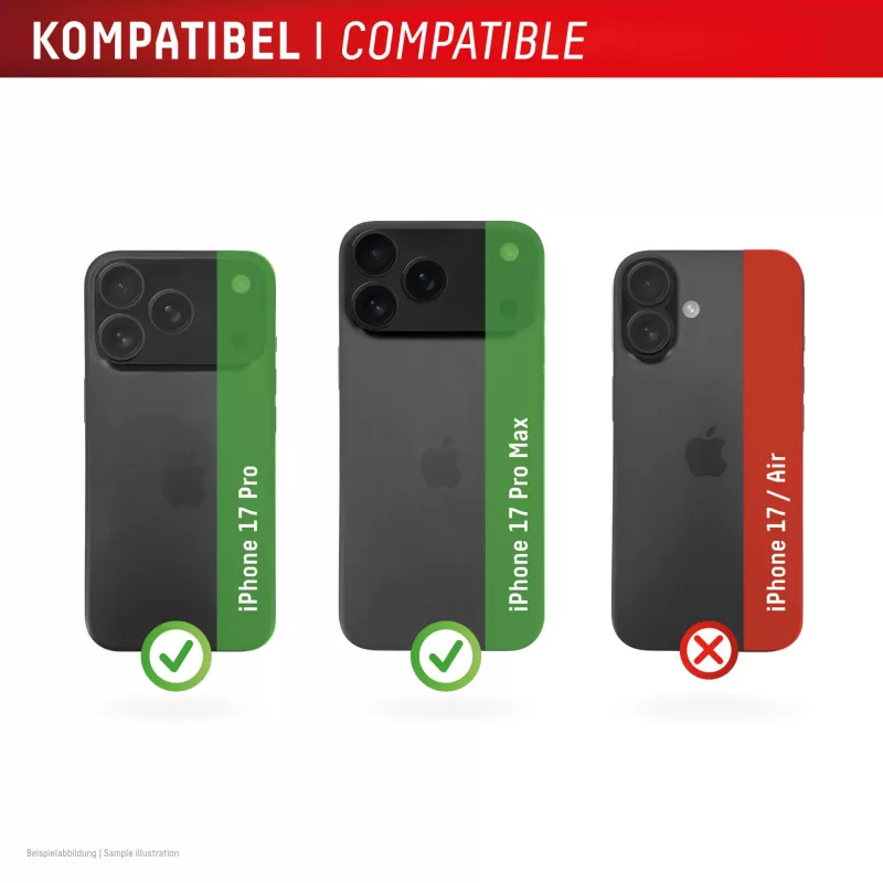 Displex Premium Camera Lens Glass, iPhone 17 Pro/17 Pro Max Glass, 10H, üksikud rõngad, DLC, läbipaistev, Quick Mount