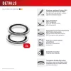 Displex Premium Camera Lens Glass, iPhone Air Glas, 10H, Single Rings, DLC, transparent, Quick Mount