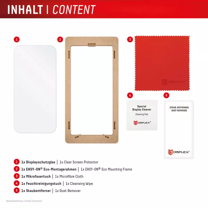 Displex ekraanikaitse (10H) Apple iPhone Airile, Eco kinnitusraam, kriimustuskindel