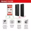 Displex Privacy Screen Protector (10H) Apple iPhone Air jaoks, Eco Mounting Frame, privaatsusfilter