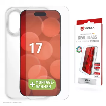 Displexi ekraanikaitse ja ümbris Apple iPhone 17-le, Eco paigaldusraam, kriimustuskindel