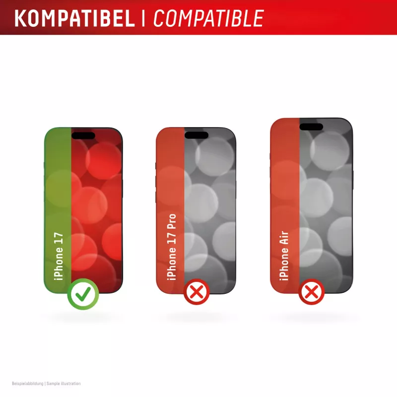 Displexi ekraanikaitse ja ümbris Apple iPhone 17-le, Eco paigaldusraam, kriimustuskindel