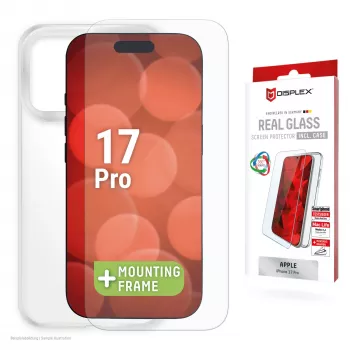 Displex ekraanikaitse + ümbris Apple iPhone 17 Pro jaoks, Eco paigaldusraam, kriimustuskindel