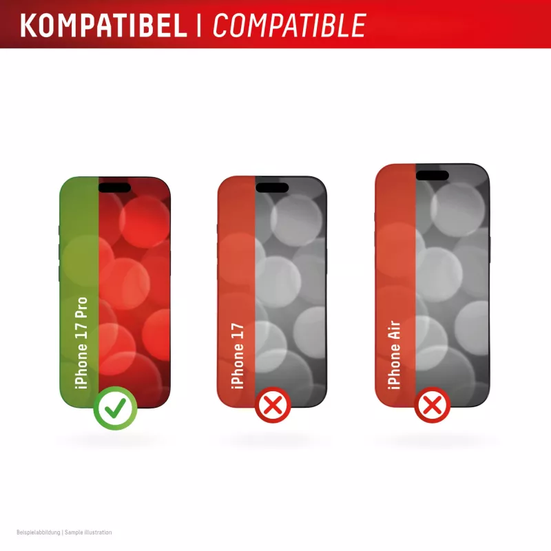 Displex ekraanikaitse + ümbris Apple iPhone 17 Pro jaoks, Eco paigaldusraam, kriimustuskindel