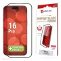 Displex Premium Anti-Reflex ekraanikaitse (peegeldusvastane täiskate, 10H) Apple iPhone 16 Pro jaoks, Eco paigaldusraam, täiskate