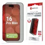 Displex privaatsusekraanikaitse (10H) Apple iPhone 16 Pro Max, ökokinnitusraam, privaatsusfilter