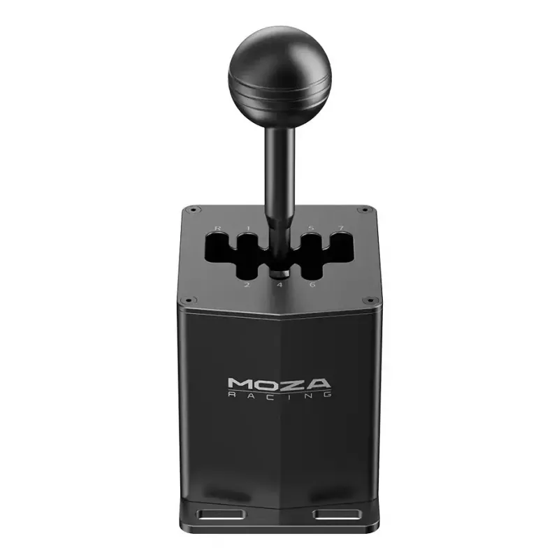 Racing shifter MOZA HGP Shifter — alumiinium, must, 100×143×241 mm, USB-A – USB-B
