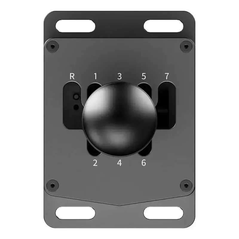 Racing shifter MOZA HGP Shifter — alumiinium, must, 100×143×241 mm, USB-A – USB-B