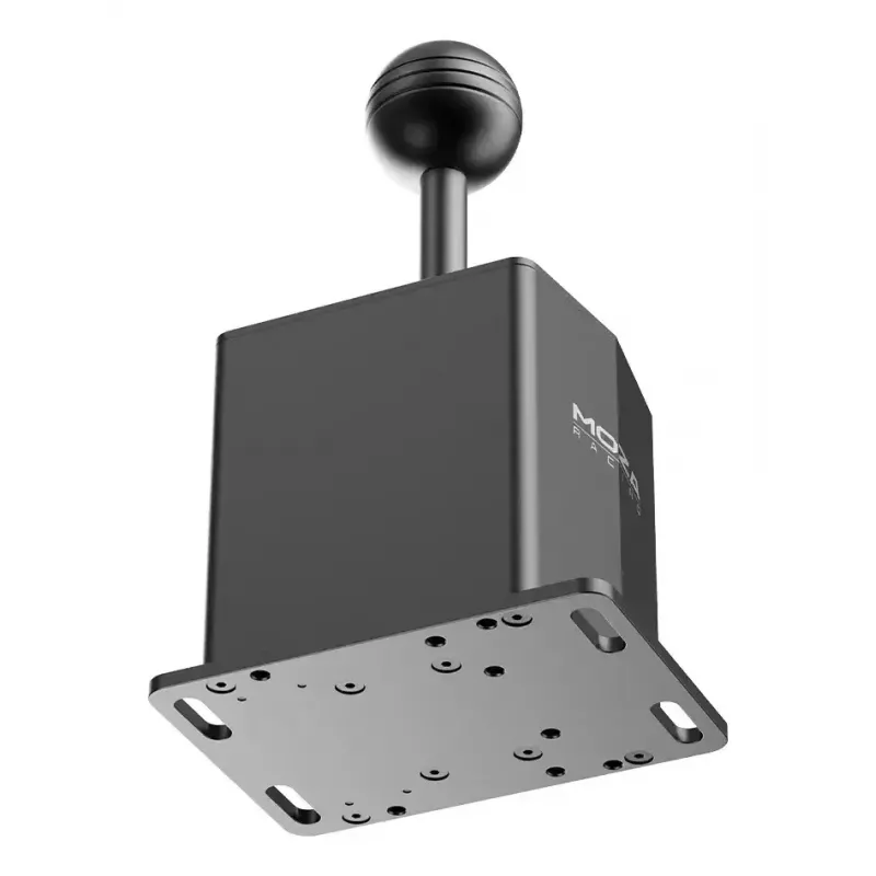 Racing shifter MOZA HGP Shifter — alumiinium, must, 100×143×241 mm, USB-A – USB-B