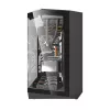 Arvutikorpus Darkflash DY470 Full Tower — must, SPCC, toetab ITX/ATX, HDD 3.5 tolli/2.5 tolli, 1x taga 120 mm, 120 mm küljeventilaatorid