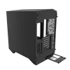Arvutikorpus Darkflash DY470 Full Tower — must, SPCC, toetab ITX/ATX, HDD 3.5 tolli/2.5 tolli, 1x taga 120 mm, 120 mm küljeventilaatorid