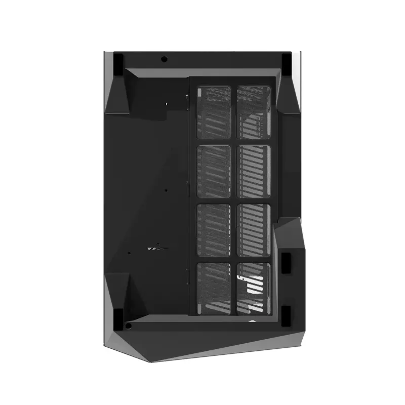 Arvutikorpus Darkflash DY470 Full Tower — must, SPCC, toetab ITX/ATX, HDD 3.5 tolli/2.5 tolli, 1x taga 120 mm, 120 mm küljeventilaatorid