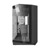 Arvutikorpus Darkflash DY470 Full Tower — must, SPCC, toetab ITX/ATX, HDD 3.5 tolli/2.5 tolli, 1x taga 120 mm, 120 mm küljeventilaatorid