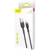 USB A to Lightning kaabel Baseus Cafule (CALKLF-CG1) — nailonpunutis, QC3.0 1.5A, 2 m, hall/must
