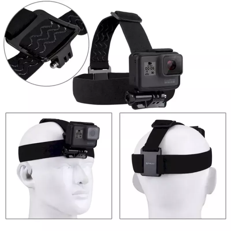 Tegevuskaamera kinnitusadapter Puluz universaalne peakinnitus GoPro HERO9 ühilduvatele raamidele ja korpustele