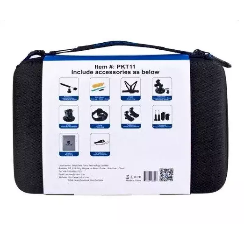 Tarvikute komplekt Puluz PKT11 sportkaameratele — 20 osa, ühildub Osmo Action 5 Pro