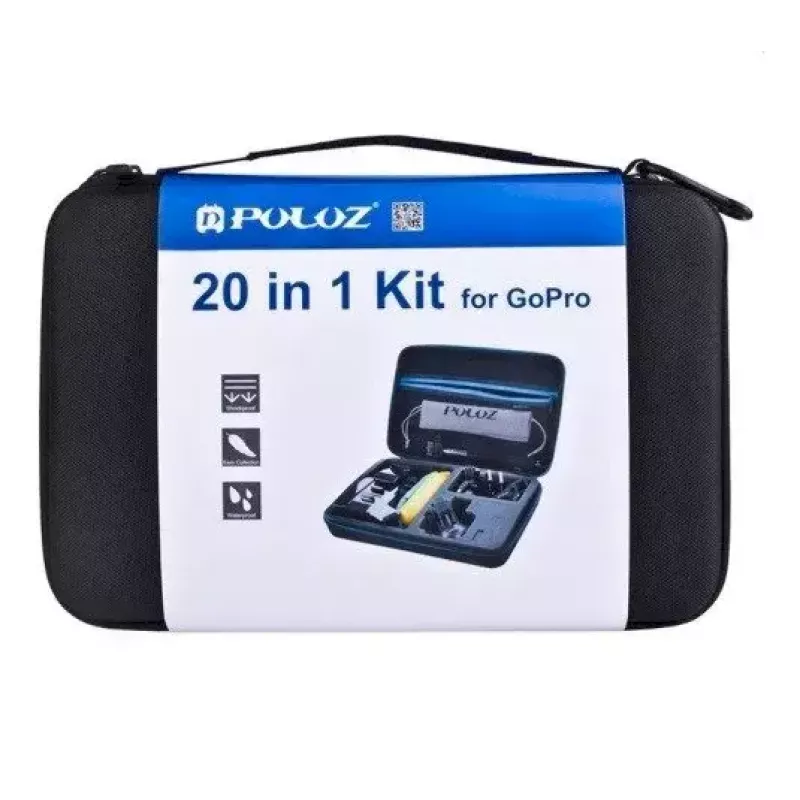 Tarvikute komplekt Puluz PKT11 sportkaameratele — 20 osa, ühildub Osmo Action 5 Pro