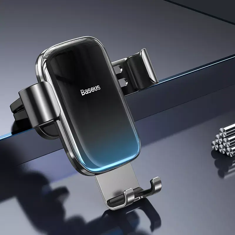 Passiivne hoidik Baseus Glaze Gravity Mobiiltelefon Must