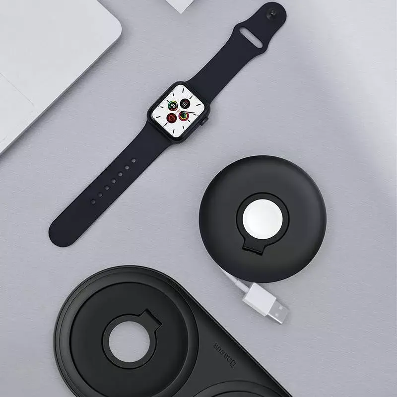 Baseus'i korraldaja Apple Watchi laadijale ACSLH-01 – must, alus magnetilisele laadimiskettale