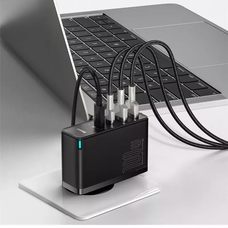 Laadija Baseus GaN2 4 pordiga kiirlaadija 100W