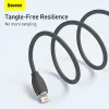 USB 2.0 andmekaabel Baseus Jelly Lightning to USB-A 1,2 m, must