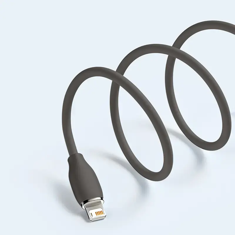 USB 2.0 andmekaabel Baseus Jelly Lightning to USB-A 1,2 m, must