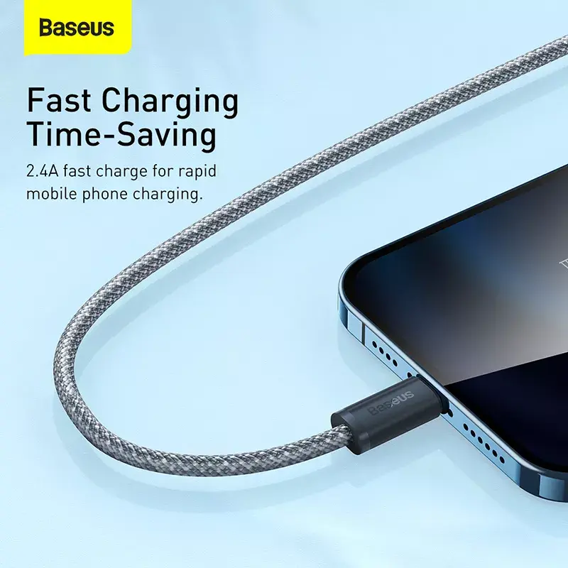 Baseus Dynamic 2m hall Lightning–USB A kaabel