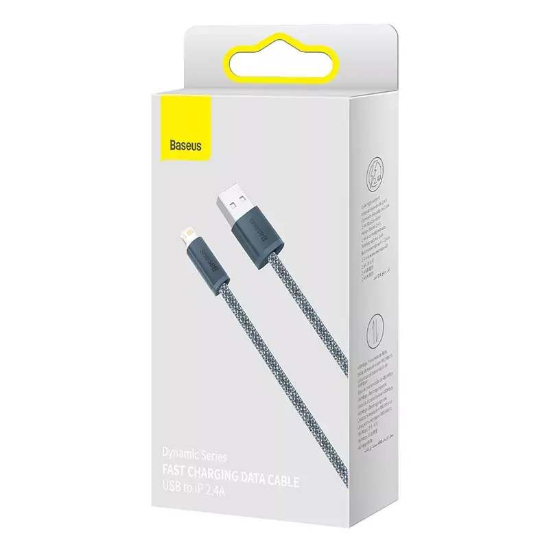 Baseus Dynamic 2m hall Lightning–USB A kaabel