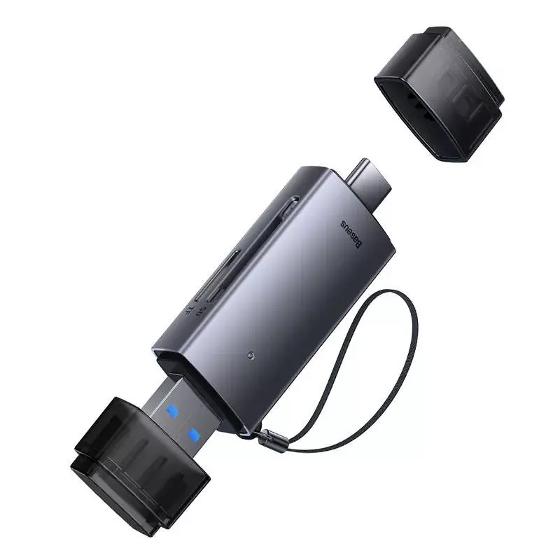 Kaardilugeja Baseus mälukaardilugeja Lite seeria WKQX060113 USB ja USB-C tugi