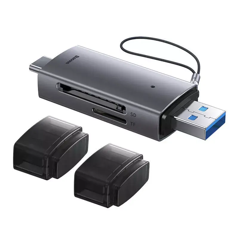 Kaardilugeja Baseus mälukaardilugeja Lite seeria WKQX060113 USB ja USB-C tugi