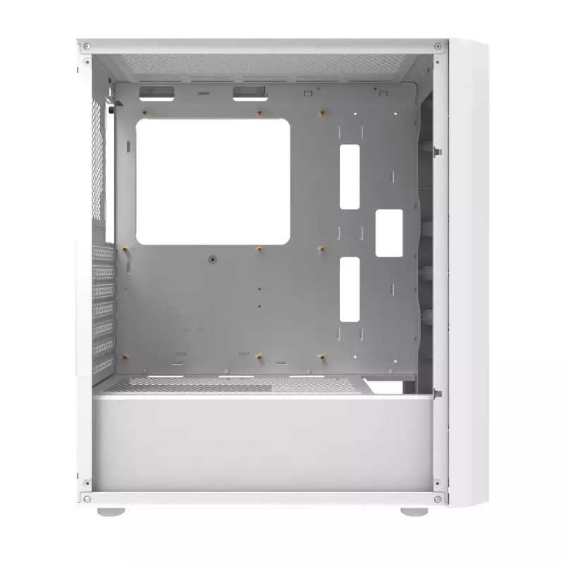 Arvutikorpus Darkflash DK351 Valge Midi Torn, Micro ATX/ATX/ITX, karastatud klaas, valge, 200×390×450 mm