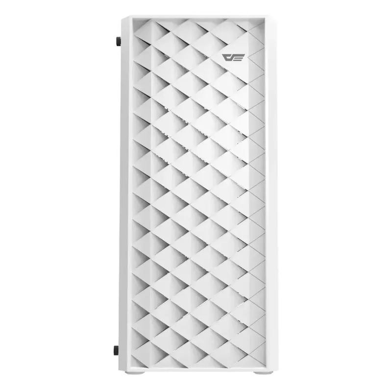 Arvutikorpus Darkflash DK351 Valge Midi Torn, Micro ATX/ATX/ITX, karastatud klaas, valge, 200×390×450 mm