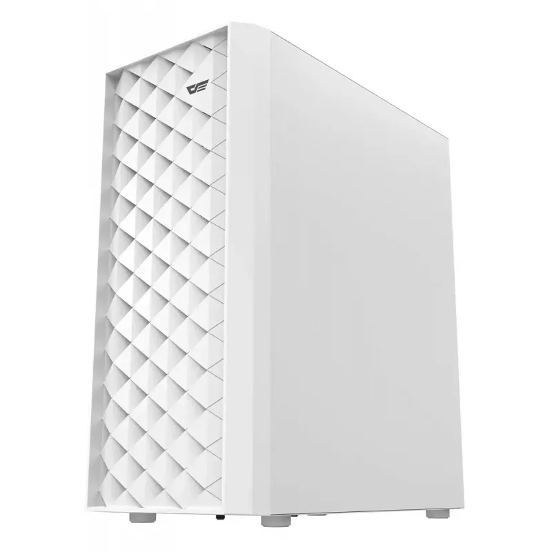 Arvutikorpus Darkflash DK351 Valge Midi Torn, Micro ATX/ATX/ITX, karastatud klaas, valge, 200×390×450 mm