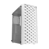 Arvutikorpus Darkflash DK351 Valge Midi Torn, Micro ATX/ATX/ITX, karastatud klaas, valge, 200×390×450 mm