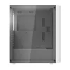 Arvutikorpus Darkflash DK351 Valge Midi Torn, Micro ATX/ATX/ITX, karastatud klaas, valge, 200×390×450 mm